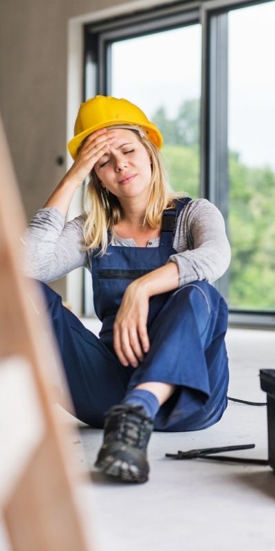 Woman Having Construction Accident | Hollingsworth & Hollingsworth Law Firm | San Diego